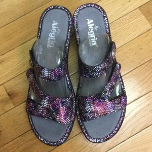 SOLD Alegria purple women’s sandals